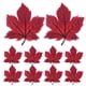 thumbnail image 1 of 10 parches termoadhesivos con diseño de hojas de arce bordadas para ropa., 1 of 6