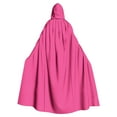 thumbnail image 2 of Capa unisex para mujer, larga, con capucha, para cosplay, Halloween, color liso, 2 of 6