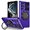 Purple, variant on Phone Case for Samsung S22 Ultra Case with Ring Magnetic Fits Wireless Charger, 2 in 1 Soft TPU and Hard PC Cover Samsung Galaxy S22 Ultra Case Shockproof Rugged Black (Blue)