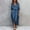 Navy Blue, variant on Morttic Women's Elegant Lapel Long Sleeve Button Down Shirt Dress – Drawstring Waist Casual Split Dress with Side Pockets Apricot,S
