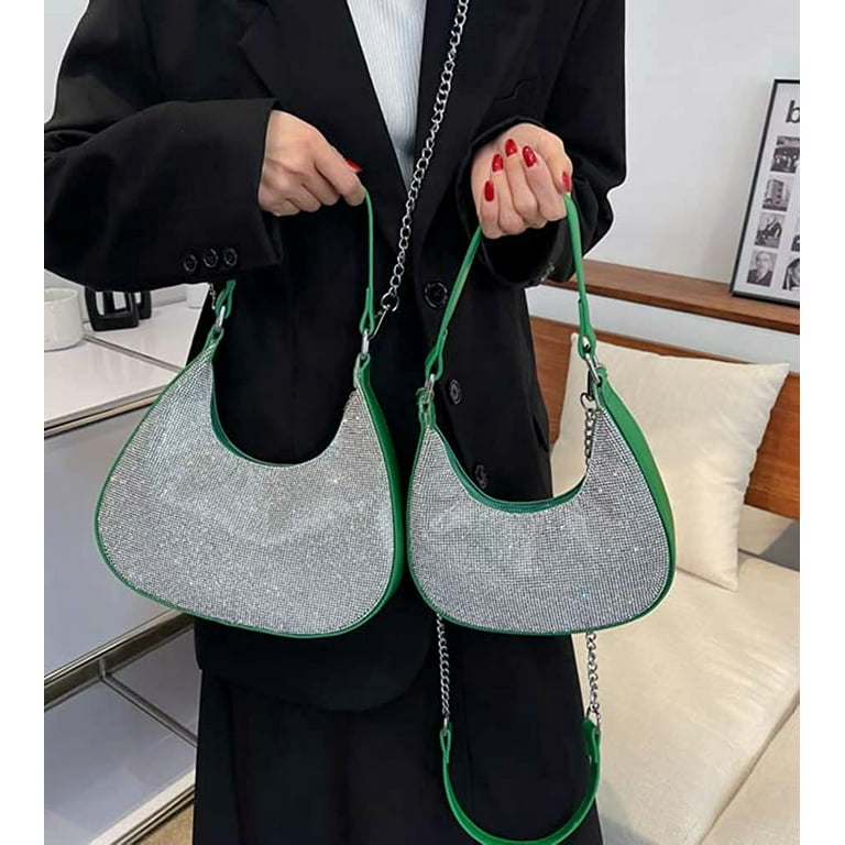 PIKADINGNIS Stylish Hobo Bag Women Shiny Shoulder Bag Fashion
