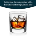 thumbnail image 2 of Libbey 917CD Heavy Base Rocks Glasses Set of 12, Rocks Glass Cups Set with Simple Lines, Elegant Old Fashioned Glass for Whiskey,Cocktails and More, 2 of 6