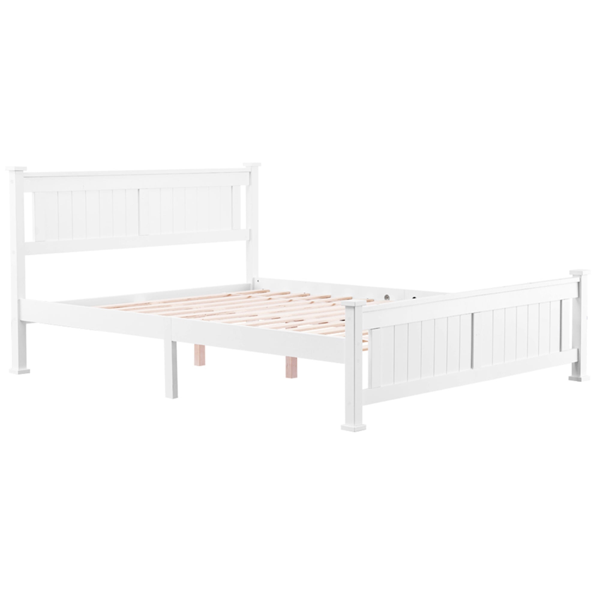 Kadyn Home Modern Queen Size Bed Solid Wood Bed Frame Queen Size Bed Full Size Bed Frame with Headboard Bedroom Bed with Footboard, Solid Wood Slat Support, No Springs, White Kadyn Home Modern Queen Size Bed Solid Wood Bed Frame Queen Size Bed Full Size Bed Frame with Headboard Bedroom Bed with Footboard, Solid Wood Slat Support, No Springs, White