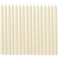 thumbnail image 2 of Paquete de 16 velas cónicas de color marfil de WPONSZU, 25 cm, sin perfume, 2 of 8
