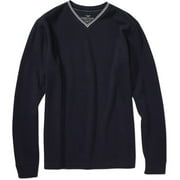 Men's Organic Cotton Long-Sleeve V-Neck Knit Pullover