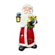 thumbnail image 4 of Muñeco de Papá Noel con luces, adornos navideños, artesanía de resina, regalo decorativo para niños. Rojo 62x56x148cm, 4 of 9