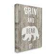 thumbnail image 3 of Stupell Industries Grin and Bear It Phrase Rustic Animal Pun, 24 x 30,Design by Studio W, 3 of 7