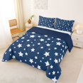 thumbnail image 2 of Manfei Dreamy Stars King Size Comforter Sets,Galaxy Theme Comforters King Size,Navy Blue White,Navy Blue Reversible,3-Piece,1 Comforter and 2 Pillowcases, 2 of 7