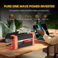 thumbnail image 3 of Inversor de corriente BELTTT de onda sinusoidal pura de 1500 W, 12 V a 120 V AC, 3 of 9