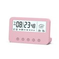 thumbnail image 1 of Living Room Desktop Digital Alarm Clock Plastic Countdown Timer Calendar Temperature Humidity Meter Low Noise Home Supplies White Type 1, 1 of 9