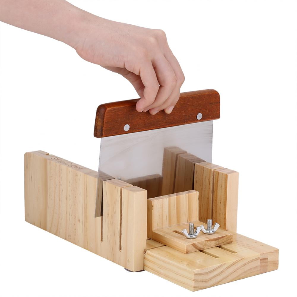 Tbest Silicone Soap Mold Wooden Box Cake Maker Cutting Slicer Cutter