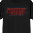 thumbnail image 2 of Stranger Things Outline Logo Tee - Black Short Sleeve T-Shirt-XS, 2 of 7