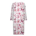 thumbnail image 4 of Yuyamidu Pink Butterfly Womens Robes Floral Loungewear Lightweight Robe for Women Zipper Bathrobe Soft Sleepwear Size M, Ladies Night Gown for Sleep Spa, 4 of 7