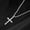 Style 3-Silver, variant on Hip Hop Twist Chain Necklace & Rhinestone Cross Pendant | Stainless Steel Matching Jewelry Set | Best Friend Birthday Gift | Back to School Accessories | Streetwear Fall Outfits for Men & Women