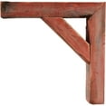 thumbnail image 3 of Ekena Millwork 3 1/2"W x 8"D x 8"H Vintage Farmhouse Bracket, Barnwood Decor Collection, Salvaged Red (2-Pack), 3 of 5