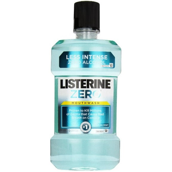 Listerine Zero Mouthwash Clean Mint 1000 mL (Pack of 3)