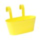 thumbnail image 2 of Maceta colgante de hierro con orificio de drenaje para macetas, para terraza, balcón, jardín, entrada exterior Amarillo, 2 of 9