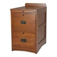 thumbnail image 2 of Home Square Set of 2 2-Drawer Wood File Cabinet in Cherry, 2 of 5