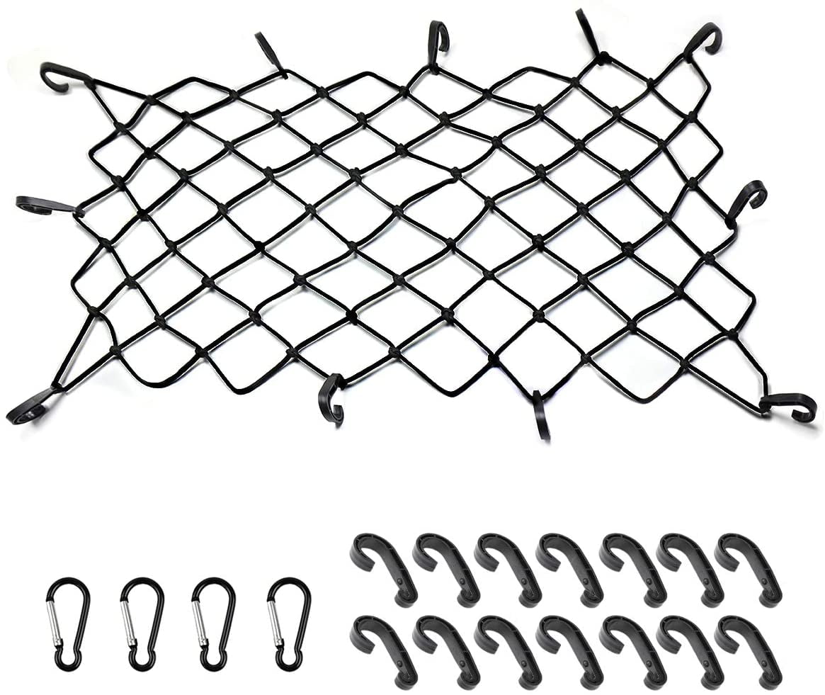 Cargo Nets 47" x 6",6mm Premium Bungee Cord Net," x " Grid Mesh Cargo