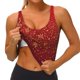thumbnail image 3 of Balery Merry Christmas Sujetadores deportivos con espalda cruzada para mujer, acolchados, sin costuras, de alto impacto, ideales para yoga, gimnasio, entrenamiento y fitness.-Small, 3 of 8