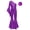 Purple, variant on Dance Unitards for Girls Shiny Metallic Pageant Romper Flared Long Sleeve Bell-Bottom Jumpsuit Wide Leg Pants Purple 8