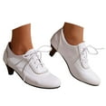 thumbnail image 3 of Women's Mary Jane Pumps Chunky Block Shoes Adorable Vintage Shoes Unique Round Toe Lace Up, 3 of 8