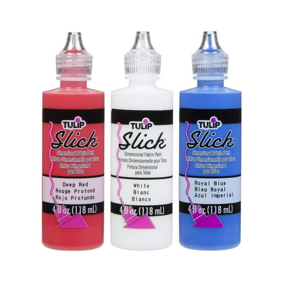 Tulip Dimensional Paint Kits 42182 Dfpt Multi 4Oz Slick 3Pk-USA 4 Fl Oz (Pack of 3) As Detailed 3 Count