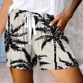 thumbnail image 2 of JIKNTTR Boxer Shorts For Women Fashionable Printed Drawstring Shorts Summer Elastic Waist Casual Lightweight With Pockets Elastic Waist Drawstring Comfy Shorts, 2 of 4