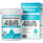 Physician’s Choice 60 Billion Probiotic for Women and Men, 30 Count, Digestive & Gut Health