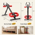 thumbnail image 6 of EDX Ab Machine for Home Gym, Adjustable Ab Workout Equipment with LCD Display, Foldable Core Trainer, 440 lbs Capacity, Red, 6 of 8