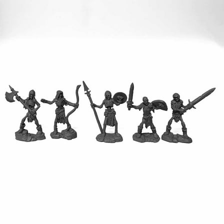 Skeleton Guardians Miniature 25mm Heroic Scale Figure Dungeon Dwellers Reaper Miniatures