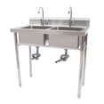 thumbnail image 2 of Autrinix Commercial-Grade Stainless Steel Sink with Two Deep Compartments, 360° Rotating Faucets, and X Infusion Drainage – Perfect for Kitchen, Laundry, and Restaurant Use, 2 of 11