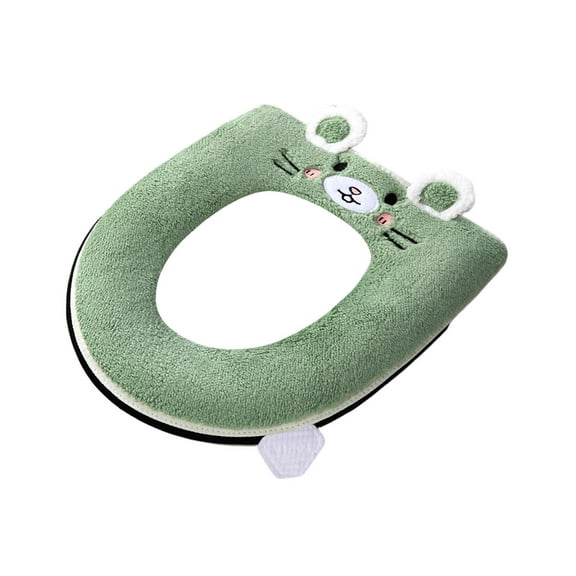 Household Toilet Seat Cushion, Fluff Thickened Toilet Cushion, Zipper Waterproof Toilet Cover, All Season Toilet Seat Pad, Soft Bathroom Accessory, Cozy Home Comfort, Washable Toilet Seat Cushion