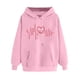 thumbnail image 1 of Fuera Del Hombro Manga Larga Tops para las Mujeres Impreso Sudadera con Capucha Cuello Redondo Sudadera Casual, Invierno Cálido Top para el Club de Trabajo Y el Uso Diario, 1 of 8