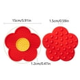 thumbnail image 3 of Cats Lick Pad With Suctions Cup Base Flower Shape Slow Feeders Mat For Cat Small Dogs Choke Prevention Bowl(Purple-15cm), 3 of 4