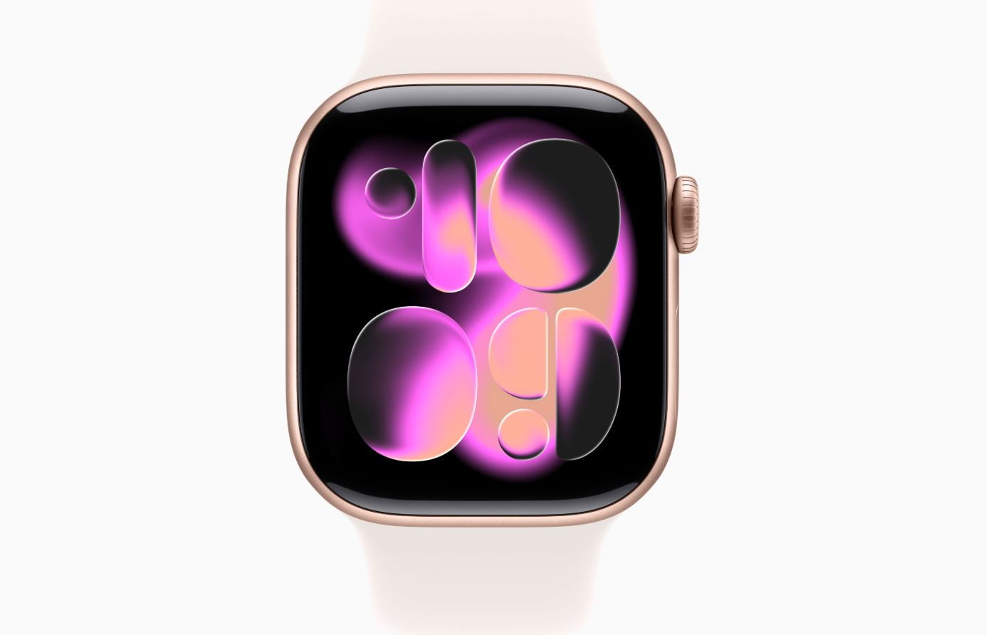 Apple Watch Series 11 - GPS + Cellular - 42mm Rose Gold Aluminum Case with Light Blush Sport Band - S/M