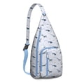 thumbnail image 1 of Funny Shark Face Chest Bag - Comical Great White Design, Water-Resistant Material, 1 of 4