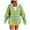 Green, variant on JUSLIO Striped Tops for Women Zipper Hoodies Sweatshirts Cardigans Long sleeve Sweatshirts Blue L