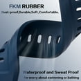 thumbnail image 3 of FKM Rubber Bands for Apple Watch, Silicone Band Straps Compatible with Apple Watch Series Ultra2/Ultra/9/8/SE2/7/6/SE/5/4/3/2/1,Silicone Wristband Compatible with Apple Watch 42/44/45/49mm, 3 of 7