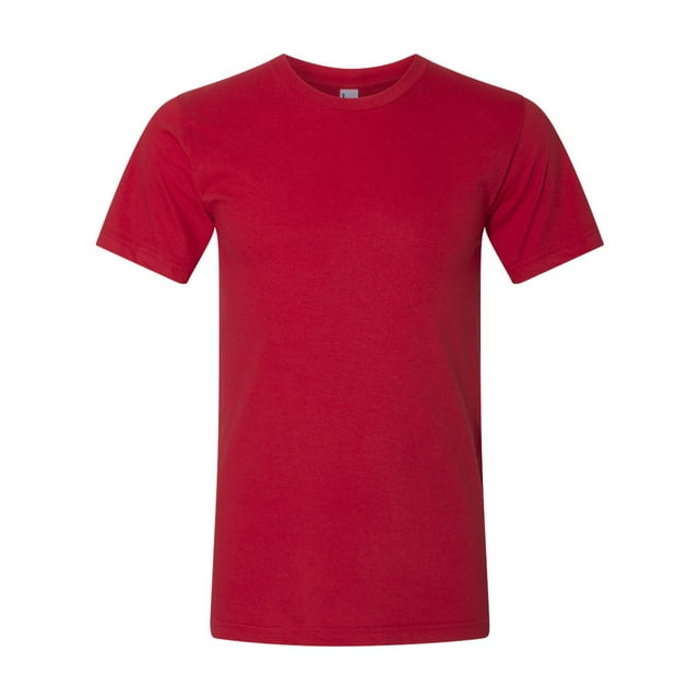 American Apparel Fine Jersey Tee, L, Red
