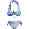 thumbnail image 5 of SKQIT Women's Swimsuits Gradient Color Triangle String Thong Bikini Set Sexy High Cut Swimwear Bathing Suit, 5 of 7