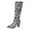 White Middle Mid Calf Boots, variant on Fashionable Long Boots Pointed Thick Heel Comfortable Suede Casual Versatile Fall Winter Women's Footwear