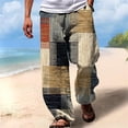 thumbnail image 1 of Printed Casual Trousers for Everyday Outdoor Wear Relaxed Fit Breathable Summer Style with Patterns, 1 of 3