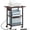 Walnut, variant on Buildhom 3-Tier Printer Stand with Charging Station, Industrial Mobile Printer Cart with Storage Shelf & Lockable Wheels for Home Office, Brown