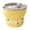 Yellow, variant on Mini 304 Stainless Steel Coffee Cup With Leakproof Lid, Cute Graphic Print Portable Small Drink Mug For Office Daily Use, 9 Oz Yellow