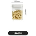 thumbnail image 2 of Bigersell Push Top Food Storage Containers, Airtight Kitchen Cereal Containers Storage for Pantry Organization Stackable One Button Opening Dry Food Containers Flour and Sugar Containers B One Size, 2 of 4
