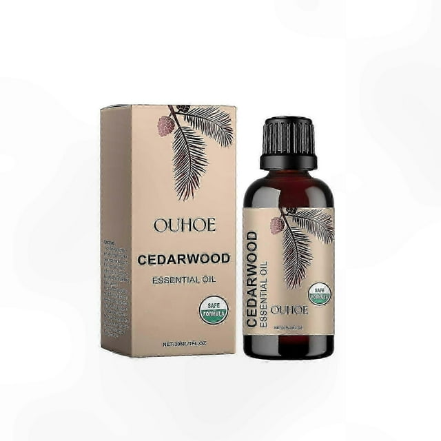 Pure Cedarwood Essential Oil for Hair, Skin and Diffuser - 100% Natural Aromatherapy Oil, 30ml