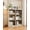 Light Oak, variant on IdealHouse 71" Tall 5-Tier Wooden Open Bookshelf, Freestanding Storage Shelf for Bedroom/Living Room/Home Office, Rustic Oak