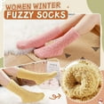 thumbnail image 3 of Holzlrgus Womens Fuzzy Socks Soft Cozy Fluffy Slipper Socks Winter Warm Plush Sleeping Christmas Socks, 3 of 6