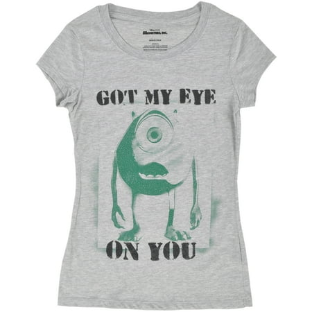 - Disney Monsters Inc Eye on You T-Shirt Heather Grey Juniors